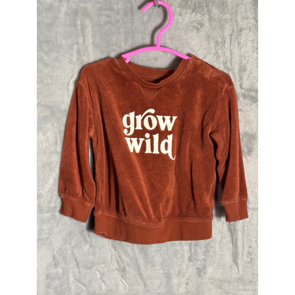 Little Co by Lauren Conrad Grow Wild‎ Terry Sweatshirt 9M organic cotton blend
